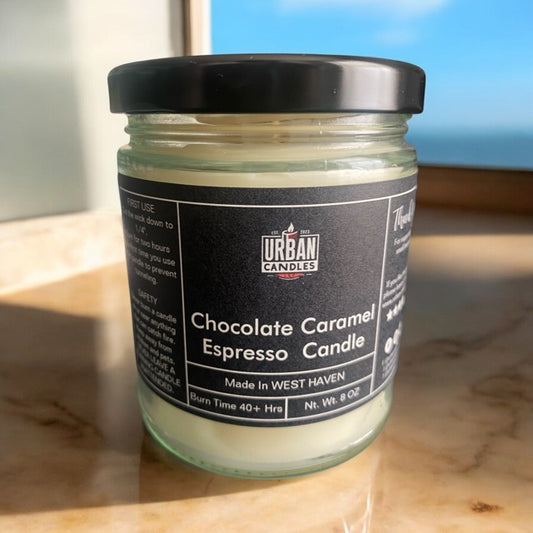 Chocolate Caramel Espresso Candle - Gourmet 8 oz