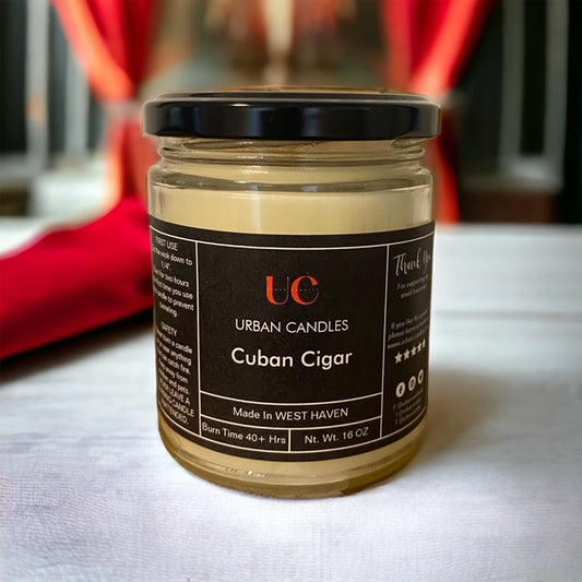 Cuban Cigar Scented Candle - Masculine Luxury 8 oz