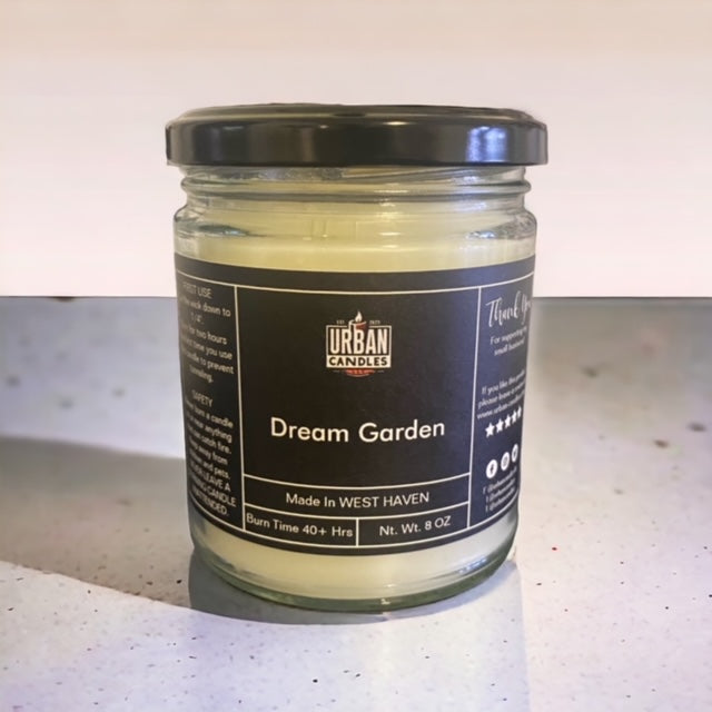 Dream Garden Scented Candle - Fresh Spring 8 oz by Urban Candles - hand-poured soy blend candle