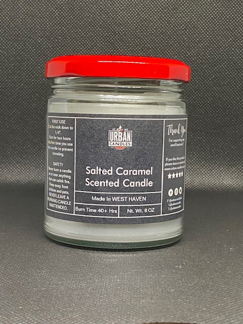 Salted Caramel Scented Candle - Sweet Indulgent 8 oz