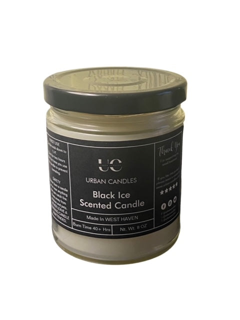 Urban Onyx Scented Candle - Fresh Masculine 8 oz by Urban Candles - hand-poured soy blend candle