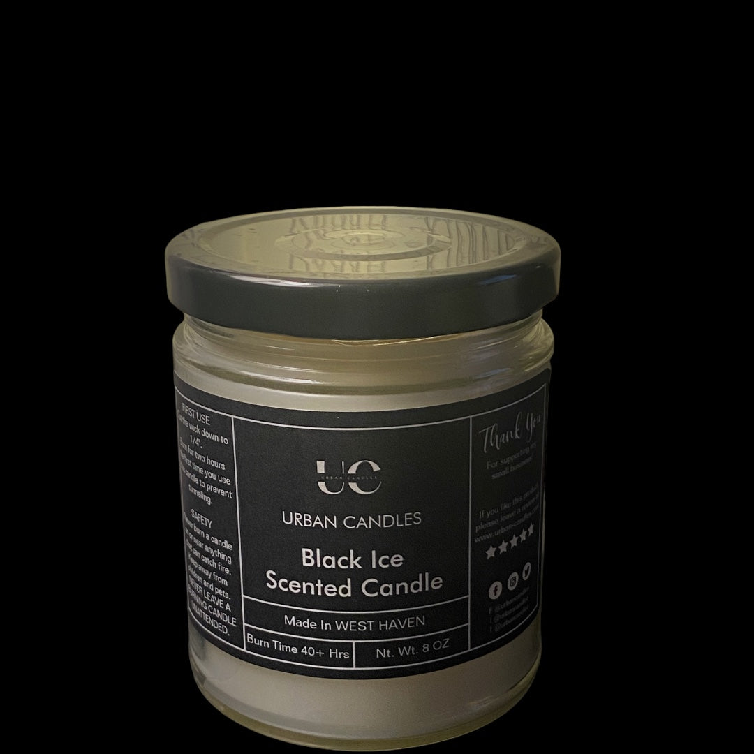 Urban Onyx Scented Candle - Fresh Masculine 8 oz by Urban Candles - hand-poured soy blend candle
